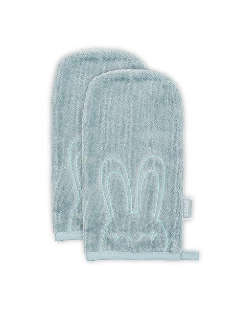 2-pack washand - Jollein velvet teddy