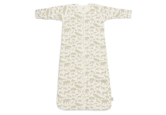 Winterslaapzak met Afritsbare Mouw - 90cm Animals - Olive Green