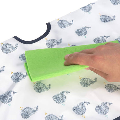 Waterproof slab met mouw en opvangzakje - Walvis