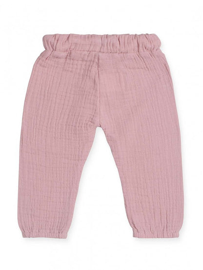 Hydrofiele broek roze - 62/68