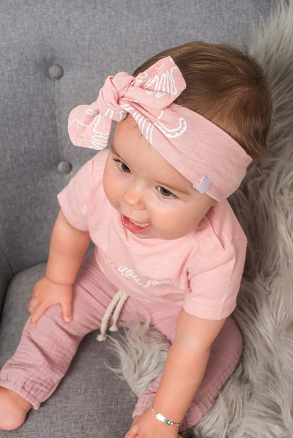 Hydrofiele broek roze - 62/68