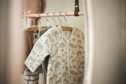 Winterslaapzak met Afritsbare Mouw - 90cm Animals - Olive Green