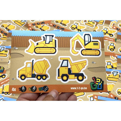 Bouwwerf schoenstickers