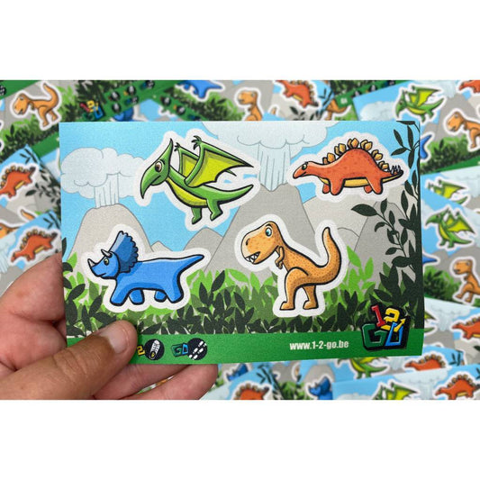 Dino schoenstickers