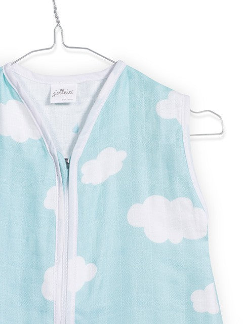 Slaapzak hydrofiel clouds mint groen