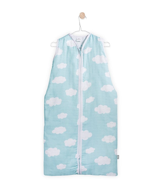 Slaapzak hydrofiel clouds mint groen