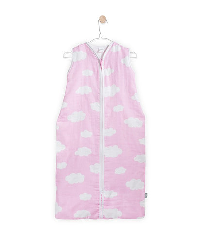 Slaapzak hydrofiel clouds roze