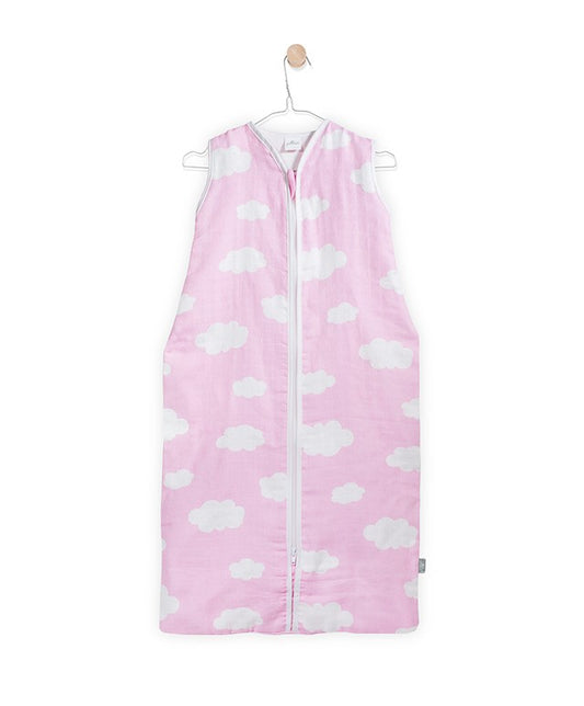 Slaapzak hydrofiel clouds roze
