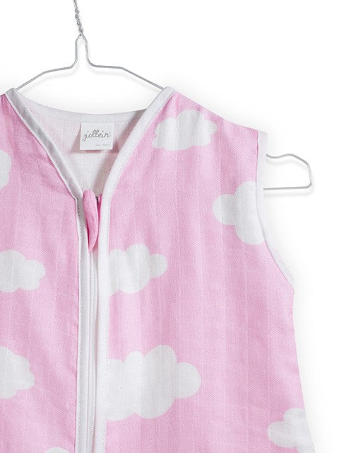 Slaapzak hydrofiel clouds roze