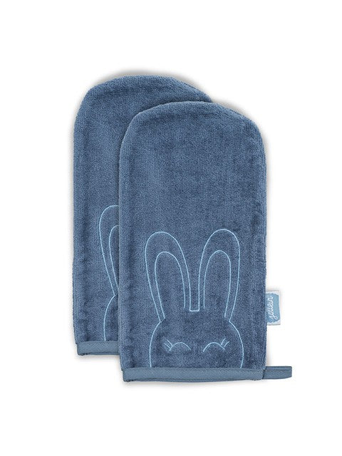 2-pack washand - Jollein velvet teddy