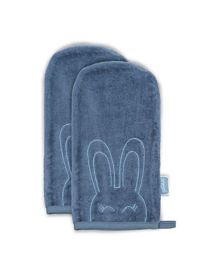 2-pack washand - Jollein velvet teddy