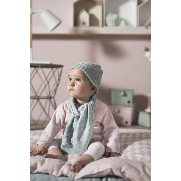 Muts & Sjaal - Jollein Diamond knit - Vintage green