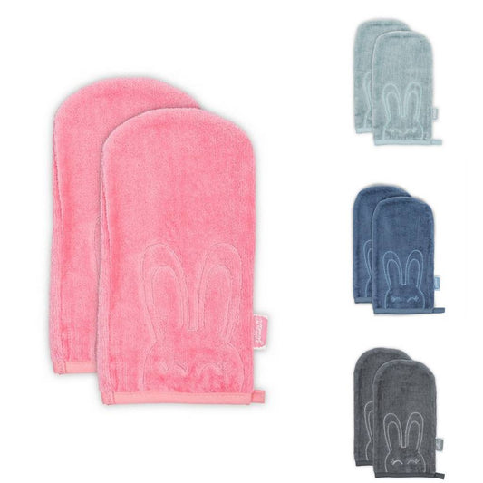 2-pack washand - Jollein velvet teddy