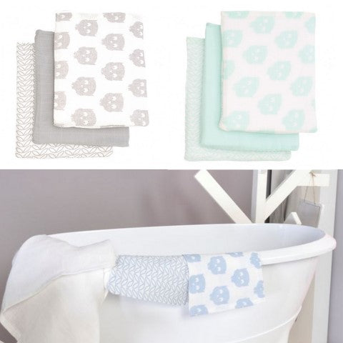 Hydrofiele washandjes - uil