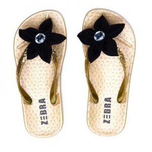 Teenslippers goud