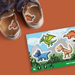 Dino schoenstickers